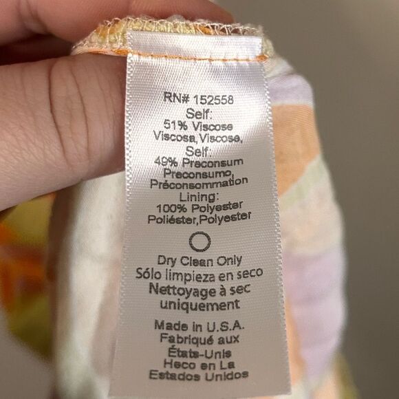 Delfi Collective Donna Multicolor Psychedelic Slip Dress Maxi Size Small - Picture 7 of 9